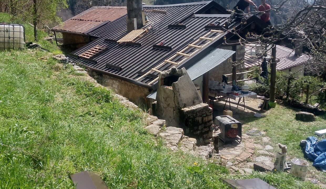 Vista dal prato superiore di proprietà